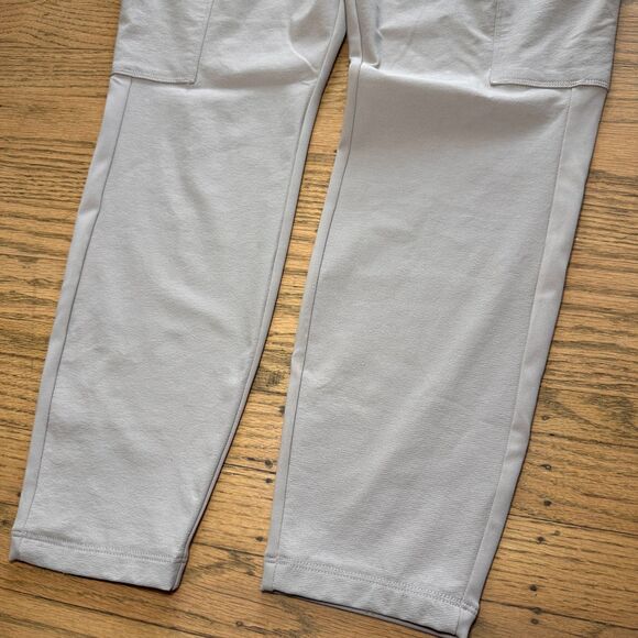 Athleta Headlands Hybrid Cargo Pants Light Asphalt Grey Taupe Women’s 12p - Picture 4 of 9